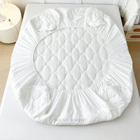 Fitted Bed Sheet Protector Breathable Waterproof Bedspreads Cover Anti-mite Anti-bacterial