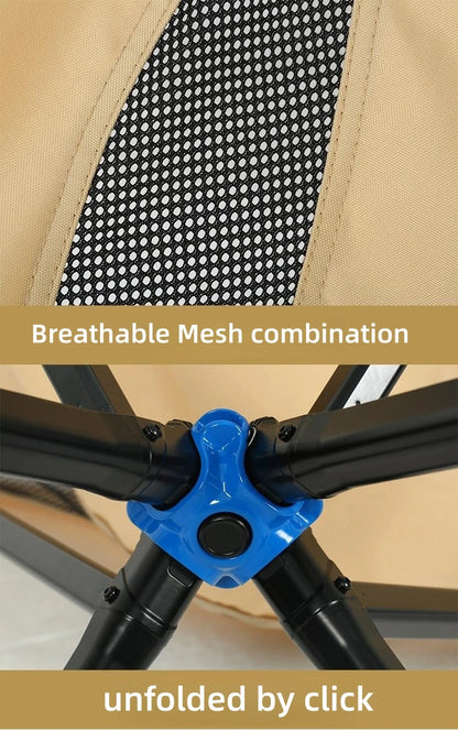 Outdoor Portable Quick Open CLIQ Chair Lightweight Folding Aluminum Fishing Backpacking Beach Camping Chair