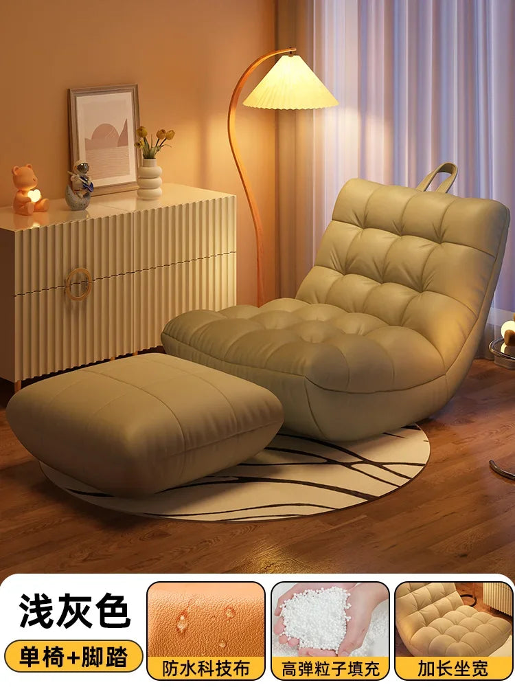 uu White Cream Living Room Chairs Relaxing Balcony Throne Comfortable Vintage Beauty Chairs Ergonomic Fauteuil Trendy Furniture