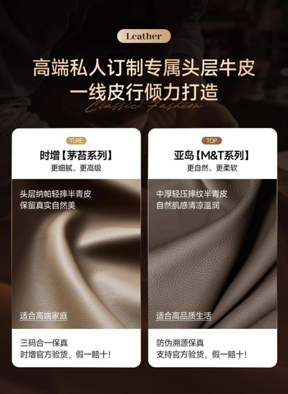 200 220 240 260 280 300 320 340 360 380 400 cm Luxury cowhide genuine leather sofa couch living room sofas Armchair furniture