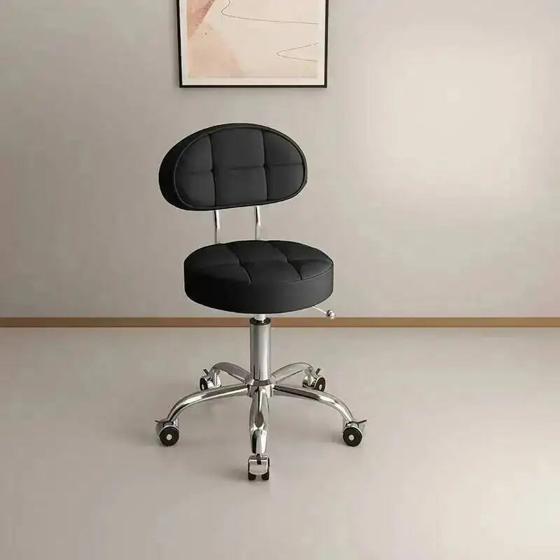 Big work stool hair cutting chair rotating lifting round stool pulley hair salon special beauty stool