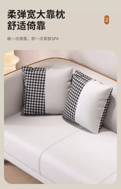 Italian light luxury cat claw cloth sofa small apartment living room double rental room bedroom apartment simple modern large so