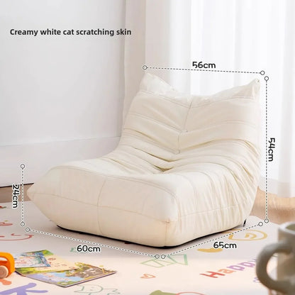 Single Sofa Caterpillar Sofa Balcony Leisure Bedroom Living Room Lie Down or Sleep Lazy Sofa Single Deck Chair