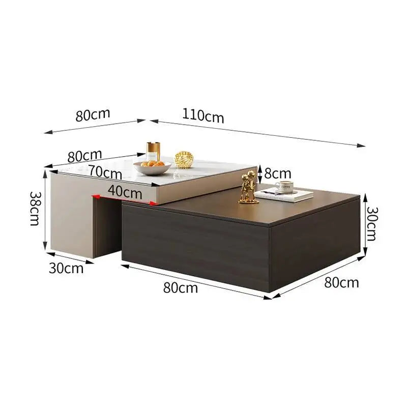 Minimalist Beauty Coffee Tables Italian Rectangular Industrial Trendy Coffee Tables Nordic Classic Mesa De Centro Furniture