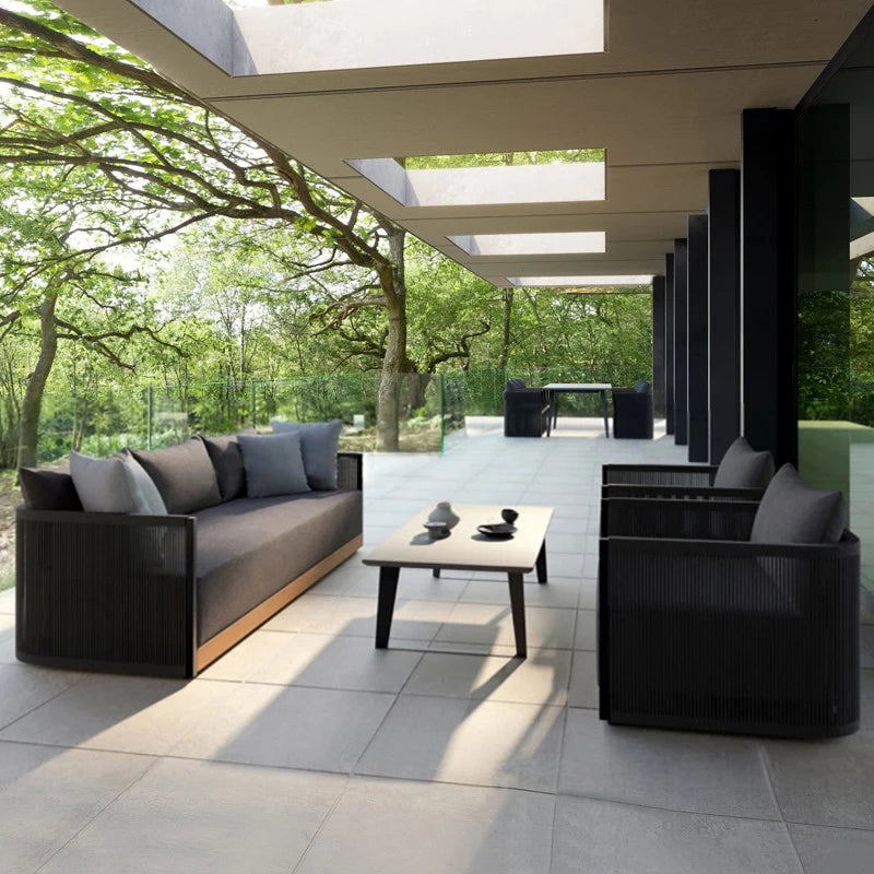 Outdoor sofa, homestay hotel, open-air balcony, sunroom, villa, waterproof and sunproof leisure furniture set