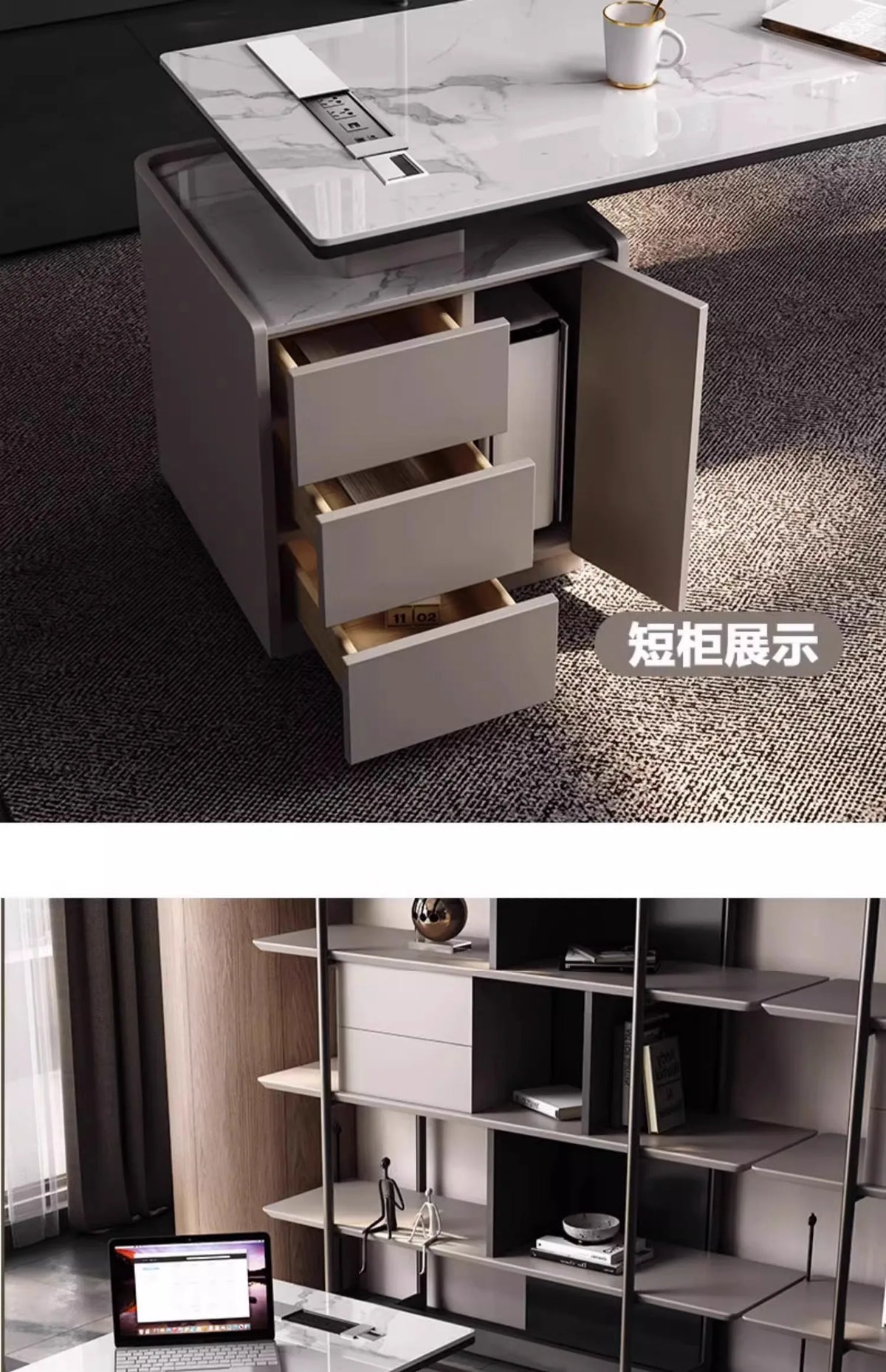Luxury Paint Office Desk High-end Simple Modern Creative Boss Desk President Manager Mesas De Escritorio Office Furniture