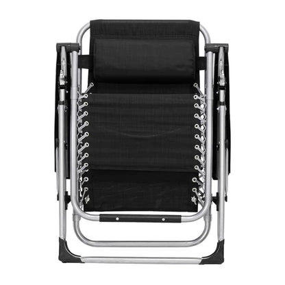 Infinity Zero Gravity Chair with Pad, Patio Chairs with Pillow and Utility Tray Adjustable Folding Recliner for Deck,Patio,Beach