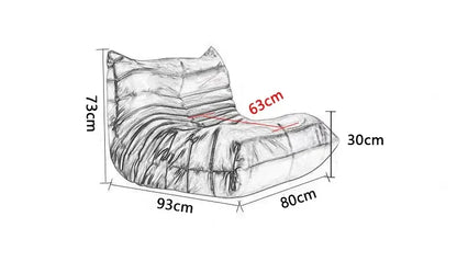 Caterpillar lazy sofa living room can sleep small apartment balcony can lie single sofa chair Internet celebrity tatami double