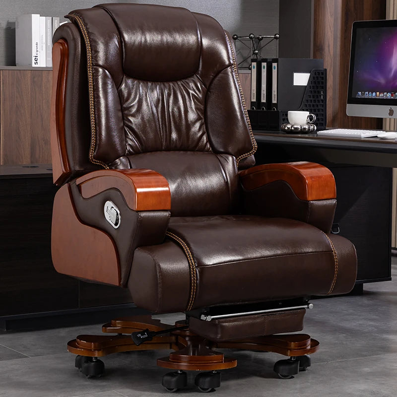 Nordic Swivel Office Chair Massage Footrest Lift High Quality Comfortable Armchair Aesthetic Design Silla Escritorio Furniture