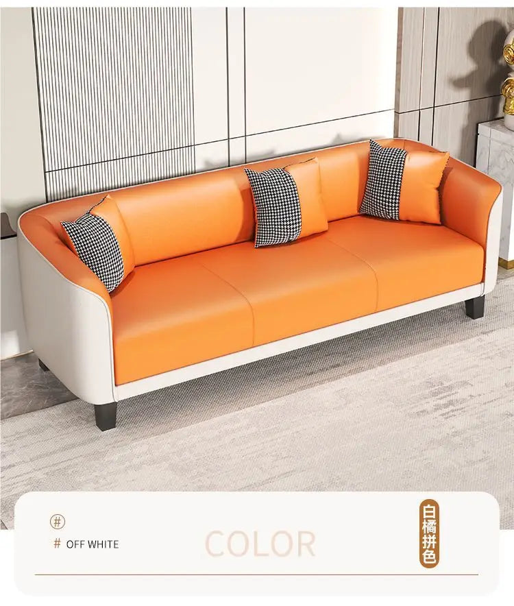 Italian light luxury cat claw cloth sofa small apartment living room double rental room bedroom apartment simple modern large so
