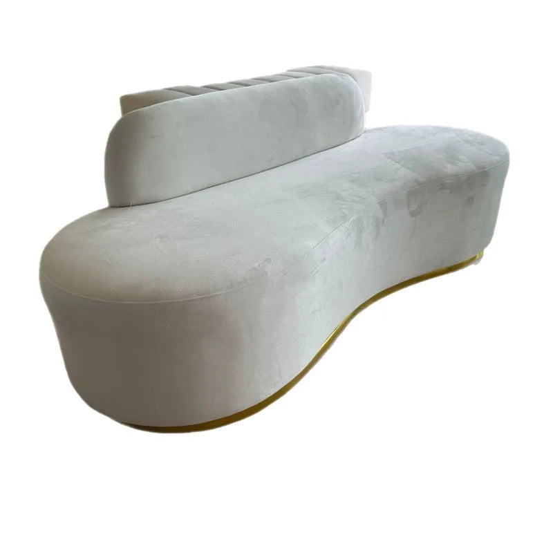 Special-shaped fabric sofa office reception sofa living room light luxury wedding sofa