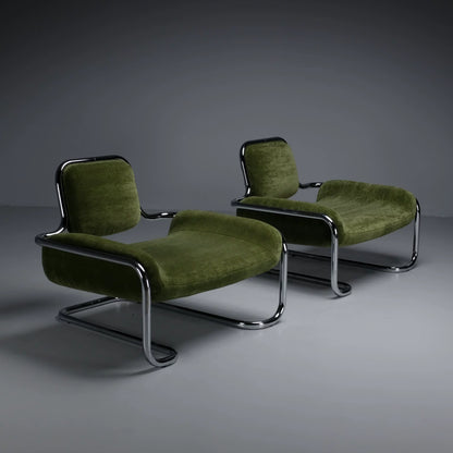 New Modern Personality Design Simple Family Chair Coffee Shop Leisure Single Stainless Steel Frame Sofa Chair