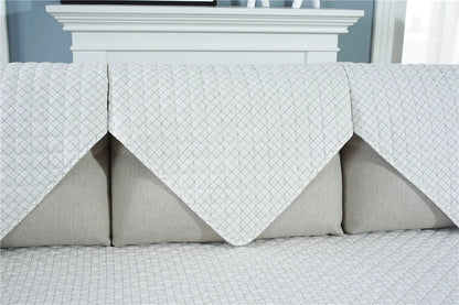 1. 2, 3, 4 Seat Sofa Covers, Sofa Covers, Plaid, Pet Dog Sofa Mats, Living Room Furniture Protective Covers