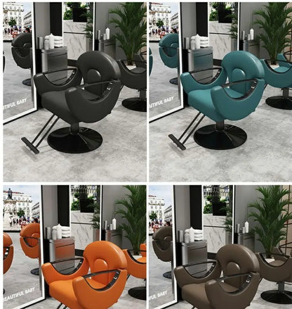 Elegant Beauty Barber Chairs Premium Nordic Style Minimalist Salon Chairs Aesthetic Italian Silla Para Lashista Salon Furniture
