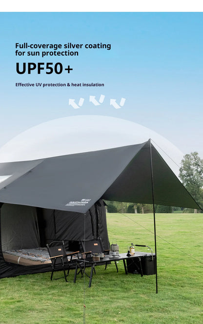 MOUNTAINHIKER Large Space 3-6 Persons Inflatable Tent Windproof Spacious Interior Family Outdoor Camping House