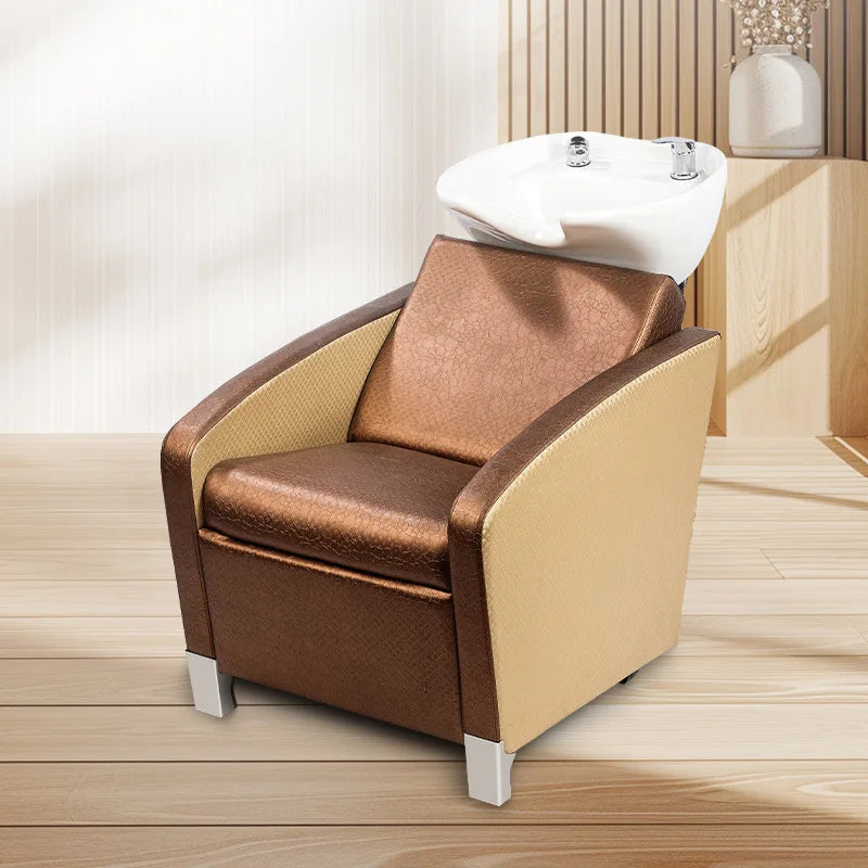 Shampoo bed Beauty salon Hair salon Shampoo chair Semi-reclining massage bed dual-purpose