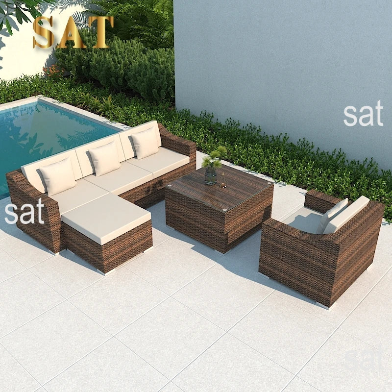 # Rattan Outdoor Wicker Patio Garden Sofa Fancy Sofa and Table Sets