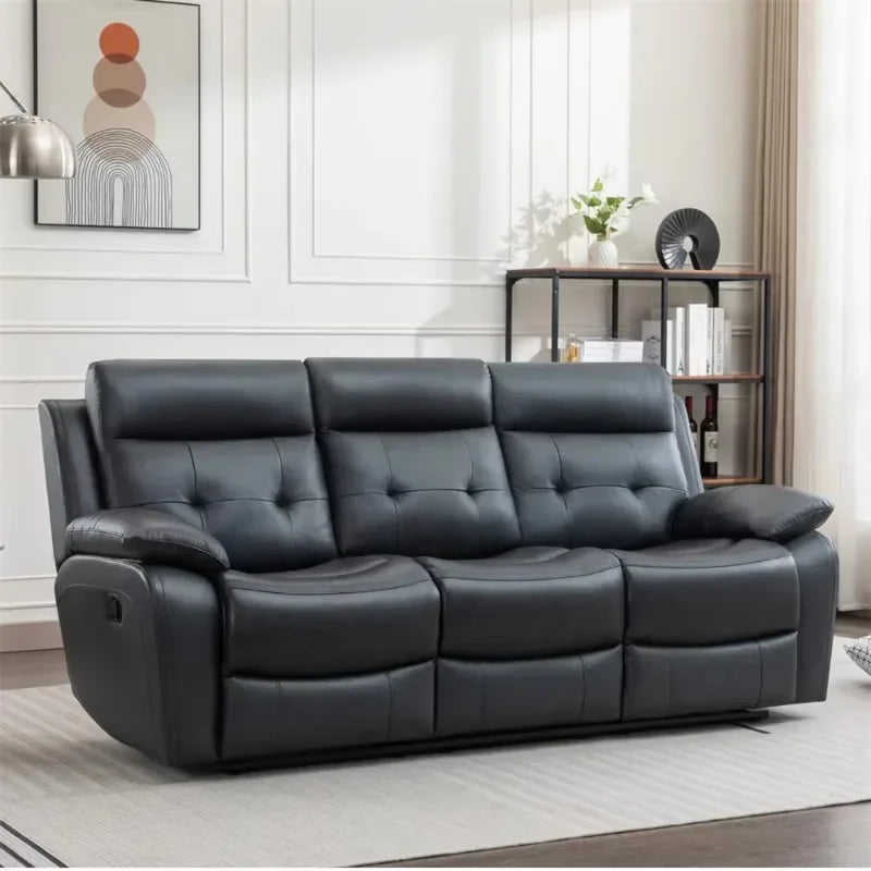 Comfortable living room artificial leather recliner sofa