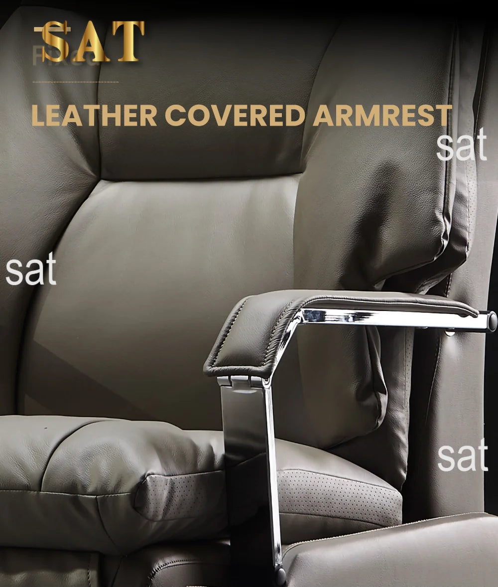 Electric massage boss chair, computer chair, comfortable sitting, office chair, backrest, reclining sofa chair