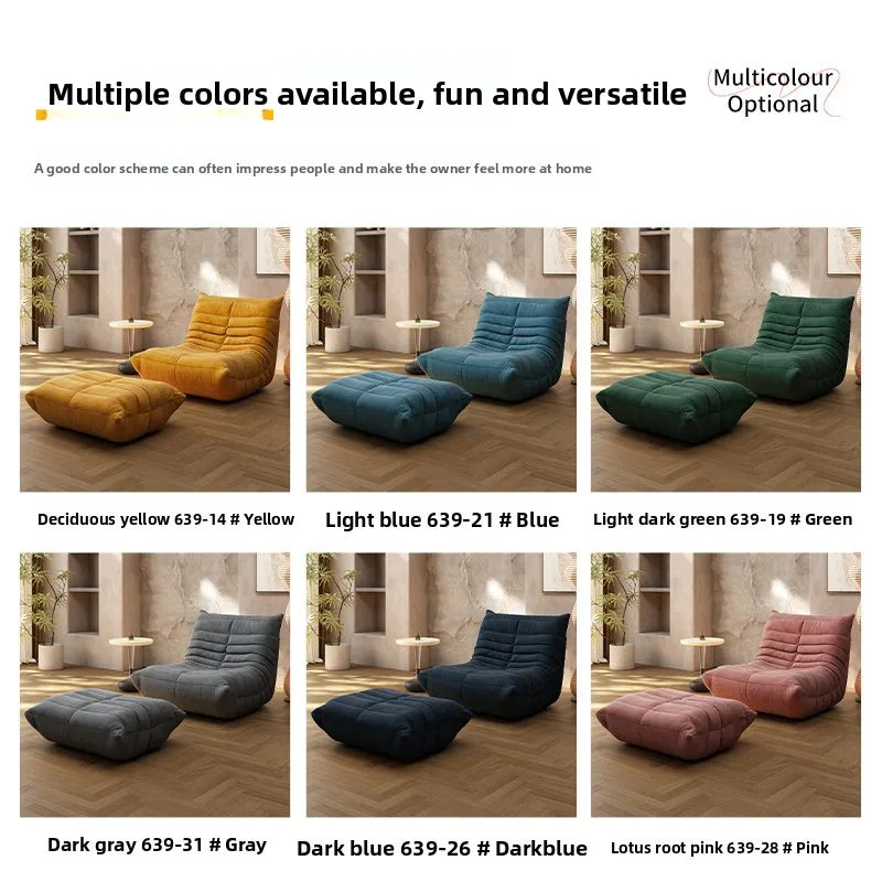 Vacuum compression sofa Full sponge Internet celebrity Caterpillar lazy Compressino sofa Balcony single chair