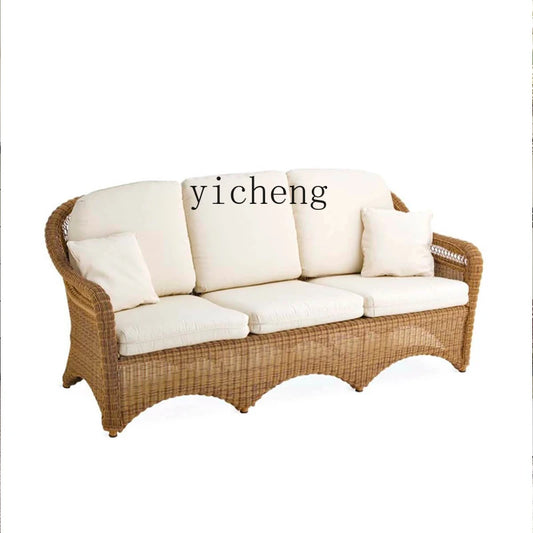 Zz outdoor sofa courtyard leisure hotel outdoor terrace garden balcony rattan chair sofa combination