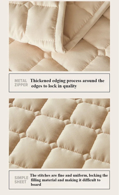 1PC Soft Fibre Waterproof Mattress Cover Thickened Breathable Diaper Proof Foldable Household