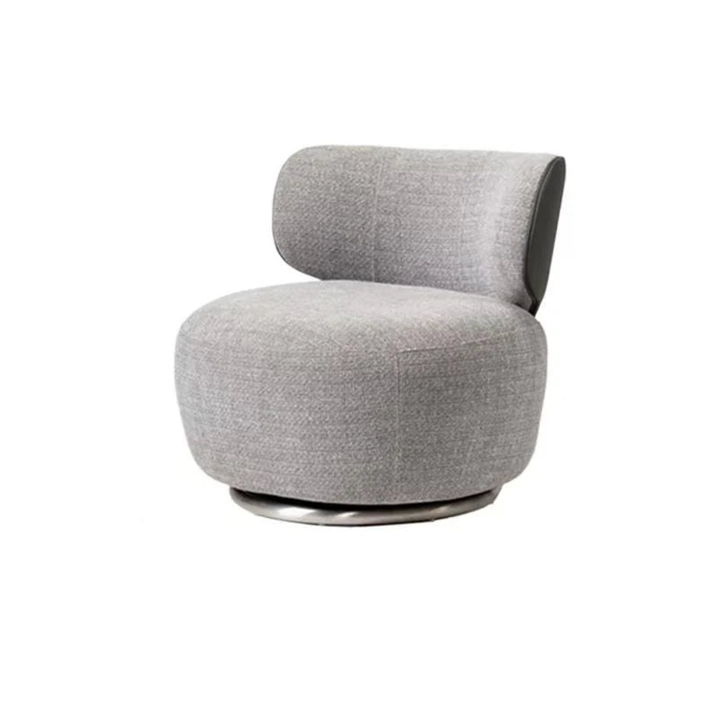 Modern Single Swivel Sofa Chair for Living Room Light Luxury Creative Leisure Minimalist Reception Negotiation Chair for Balcony