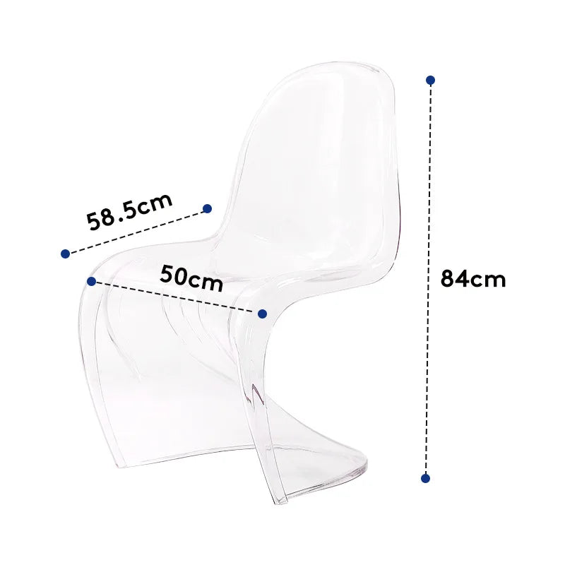 Lightweight Chair Nordic Designer Furniture Sedie Soggiorno Pranzo Kitchen Chaise Design Room Acrylic Modern Dining Transparent