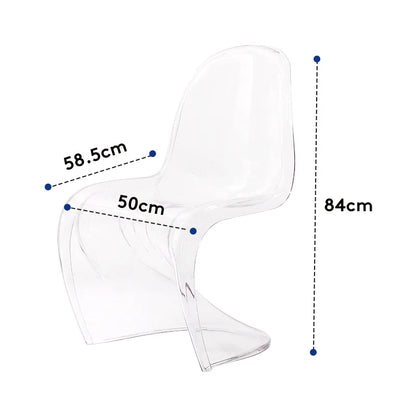 Lightweight Chair Nordic Designer Furniture Sedie Soggiorno Pranzo Kitchen Chaise Design Room Acrylic Modern Dining Transparent