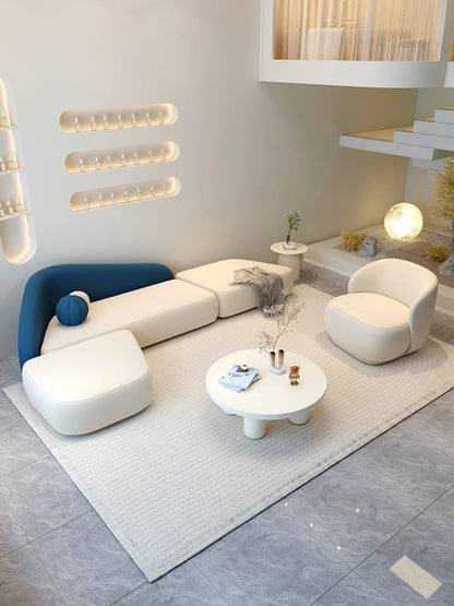 Relaxing Room Decor Living Room Sofas Sets Lounge Minimalist Sofas Recliner Puffs Lazy Couch Koltuk Takımı Trendy Furniture