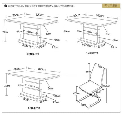 2 Pieces Chairs Modern Simple Z Shape Dining Chair PU Leather Home Living Room Chair Only Chairs (Table Is Not  Sale) C P