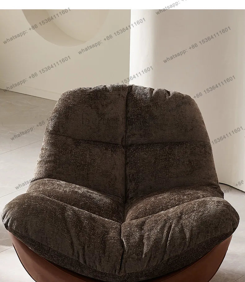 Italian minimalist lazy sofa chair modern simple living room bedroom home balcony swivel chair