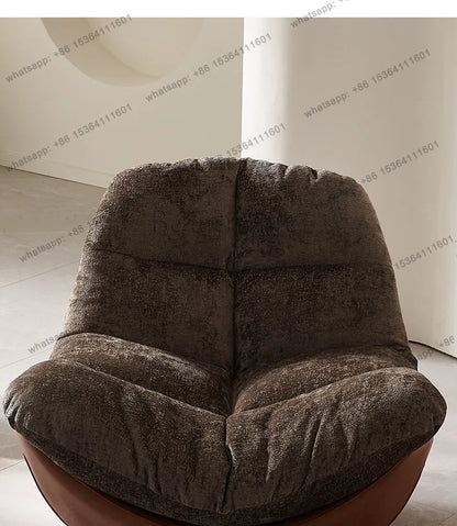 Italian minimalist lazy sofa chair modern simple living room bedroom home balcony swivel chair