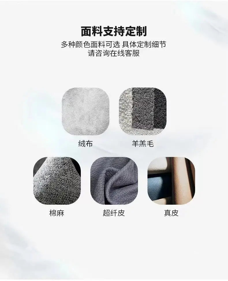 Wabi Sand Cream Wind Sofa Living Room Hotel Villa Light Luxury Special-shaped Corner Technology Cloth Sofa