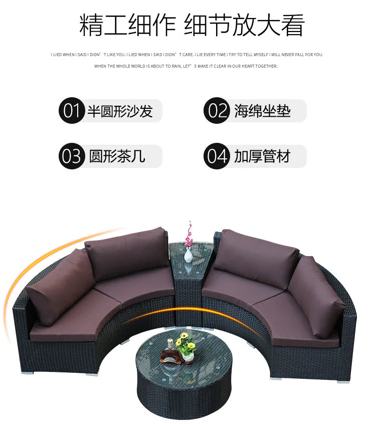 2022 Cheapest Garden Sofas Rattan Outdoor Furniture