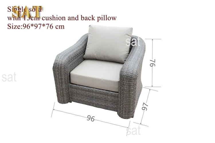 #For Modern Classical Models Rattan Furniture Sofa Set Outdoor Wicker Sectional Patio and Living Room for Hotels and Gardens