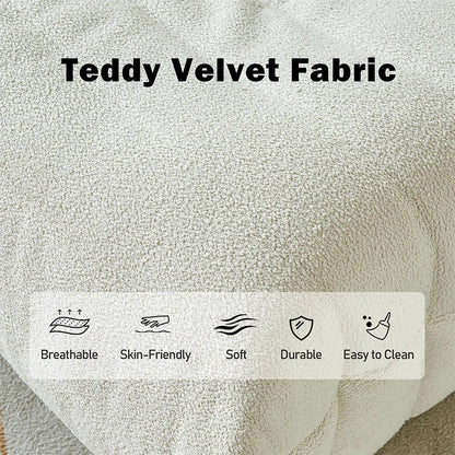 Fabric Lazy Floor Sofa, Modern Armless Floor Recliner, Living Room Bedroom Office Single Corner Chair Sofa