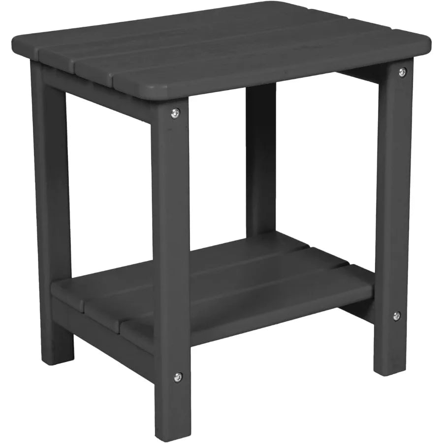 3-Piece Outdoor Chaise Lounge Chair Set with Side Table featuring 5-Position Adjustable Design HDPE Weather-Resistant Lounge Ch