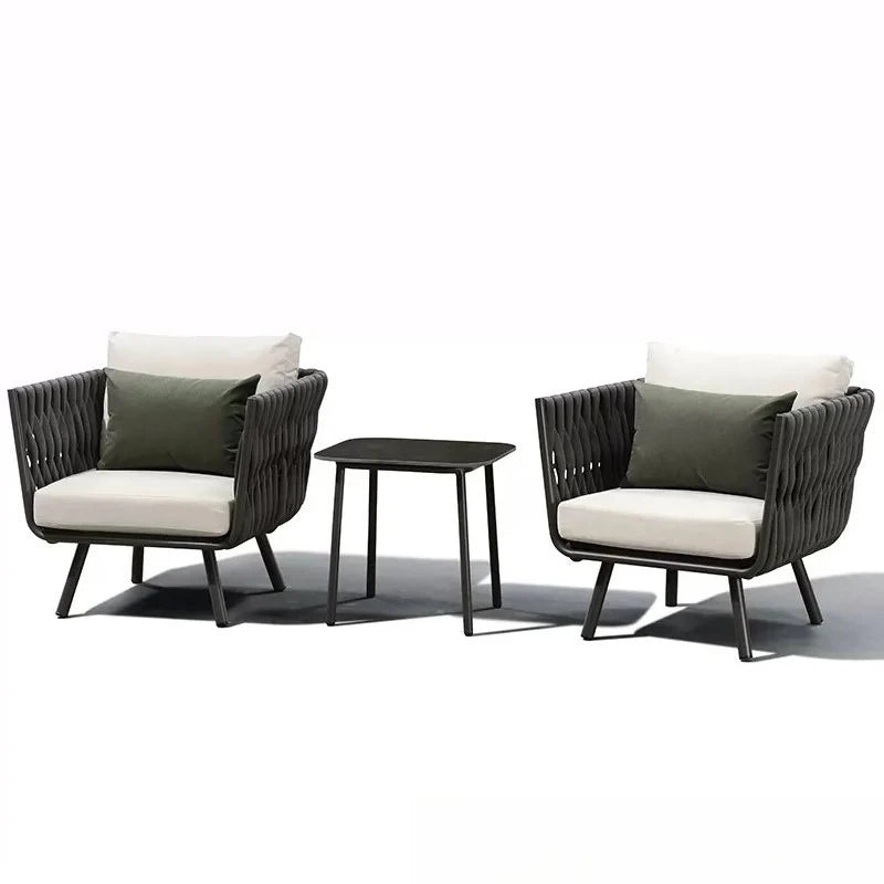 Outdoor Sofa Courtyard Outdoor Garden Terrace Balcony casual Sofa Rattan Woven Rattan Chair Furniture Combination
