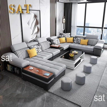 +··Creative Minimalist Living Room Sofas Lazy Nordic Leather Sofas Designer Living Room Sofas Lounge Koltuk Takımı Home Furnitur