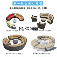 Outdoor sofa combination balcony courtyard rattan furniture