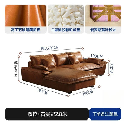 Lazy Leather Living Room Sofas Love Seat Nordic Minimalist Sectional Sofas Modern Relaxing Filling Sillon Cama Home Furniture