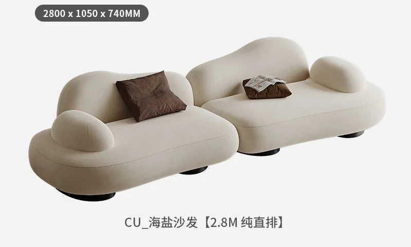 Aesthetics Designer Sofa Unusual Light Luxury Adult Trendy Room Decor Sofas Curved Lounge Comfortable Muebles Home Furniture