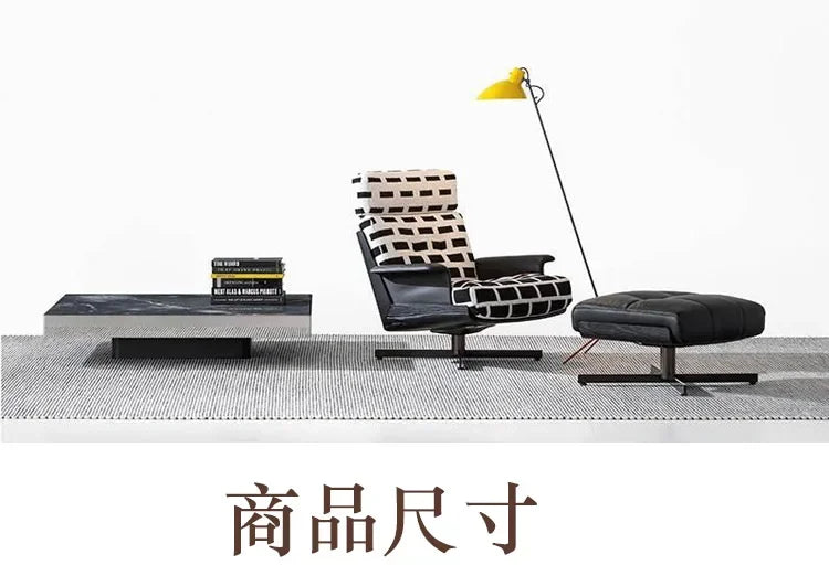 Single sofa rotating sofa chair recliner living room bedroom leisure reading chair