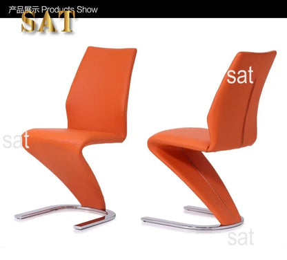 Modern Leather Dining Z Chair for Wholesale Home Furniture White Dining Chair with Gold Metal 7 Days Dinner Table