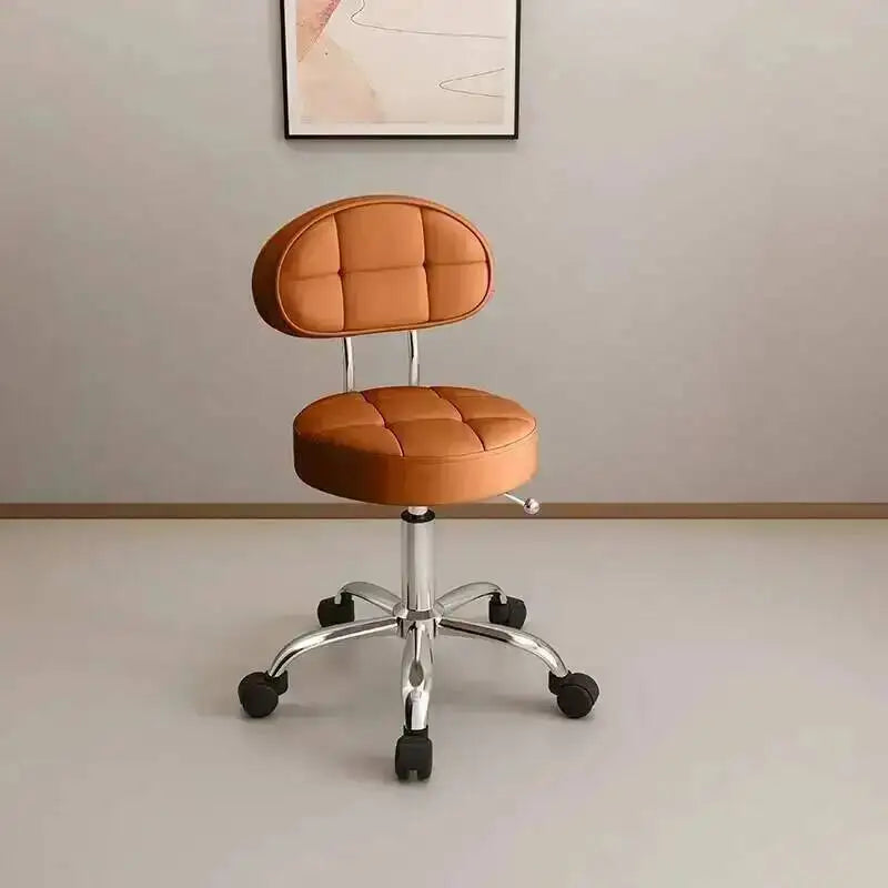 Big work stool hair cutting chair rotating lifting round stool pulley hair salon special beauty stool