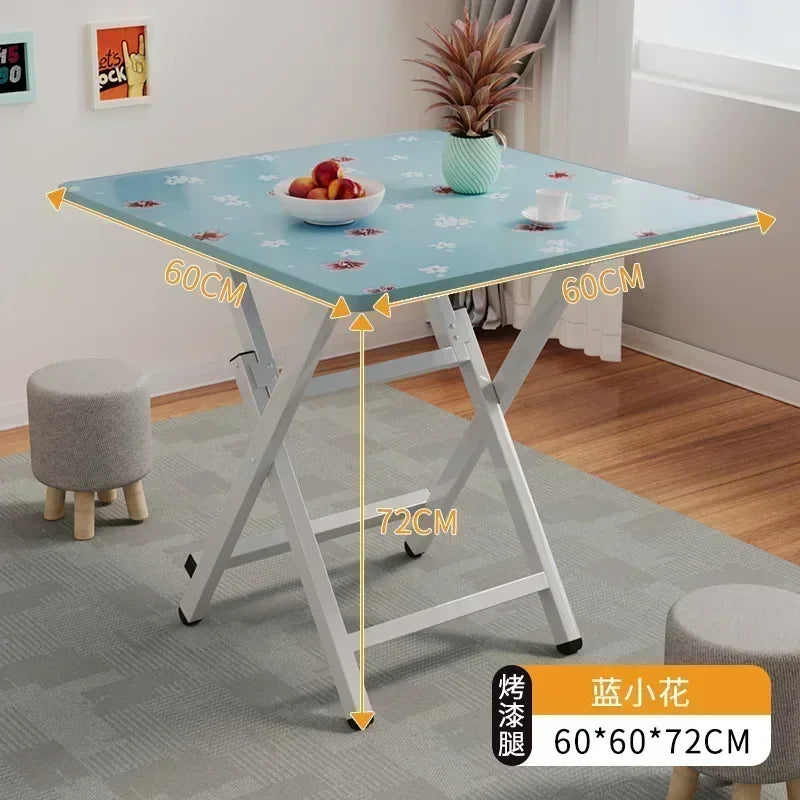 2025 New Folding Table,Indoor Outdoor Heavy Duty Portable Folding Square Woodiness Dining Table ,for Picnic, Party, Camping