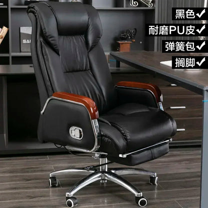 Retro Executive Leather Chair Armchairs Editor Choises Fashion Aluminium Office Chair Working Relax Silla Escritorio