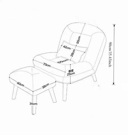 Sofa reclining small sofa single nap leisure chair bedroom reading recliner household simple lazy sofa