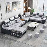 Fabric sofa modern simple living room combination large and small apartment furniture cat scratching skin leave-in technology cl